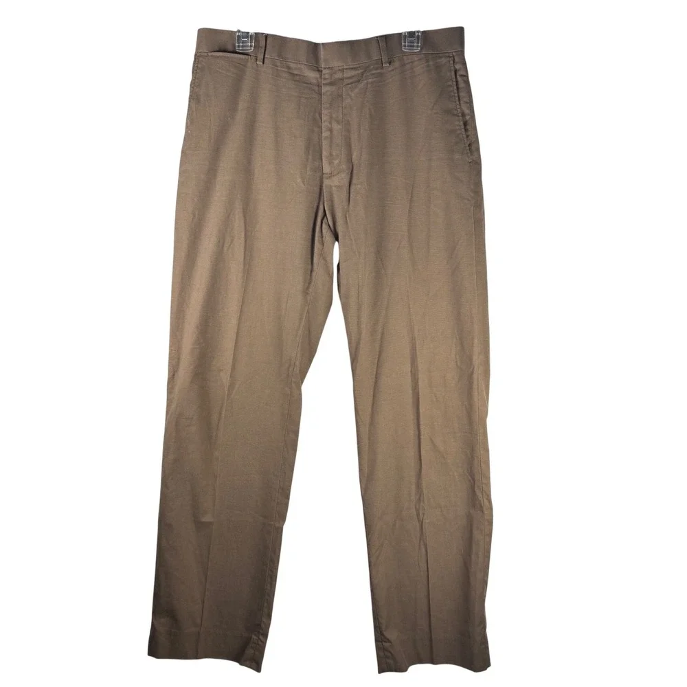 Banana Republic Classic Fit Chino Pants Mens 34x32 Khaki Brown Cotton Trousers